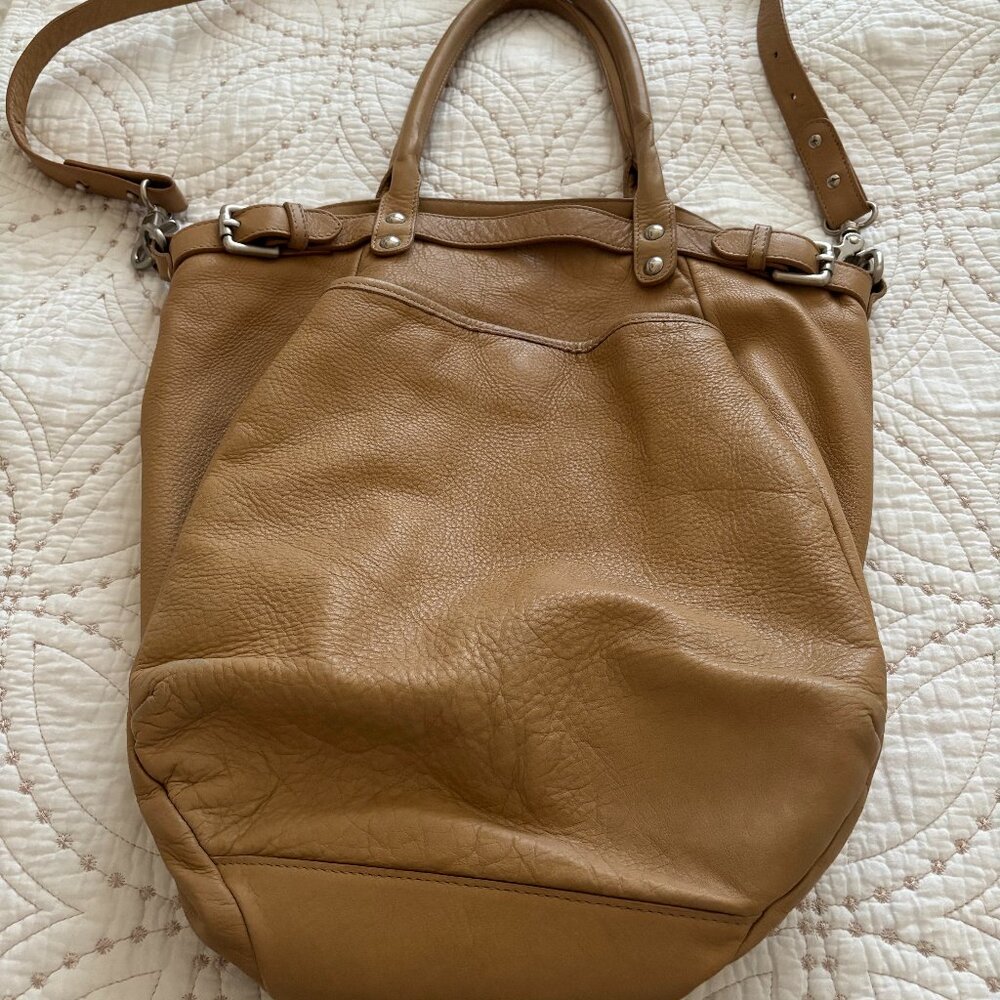 Garnet Hill - Made in Italy Vitoria Tote Bag with Crossbody Strap